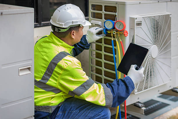 Professional Hvac technician working in Perry Hall, MD